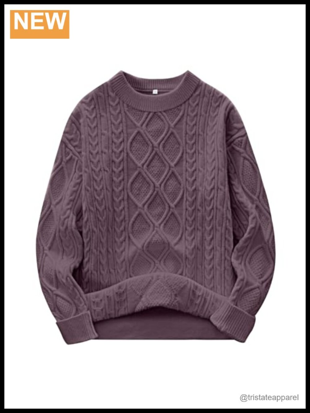 Women's Cable Knit Oversized Fuzzy Cotton Blend Pullover Sweater
